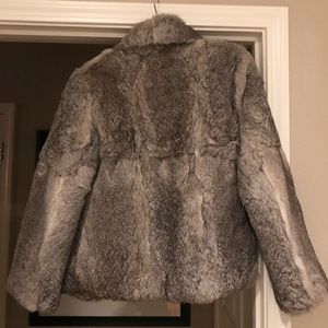100% Real Rabbit Fur Coat